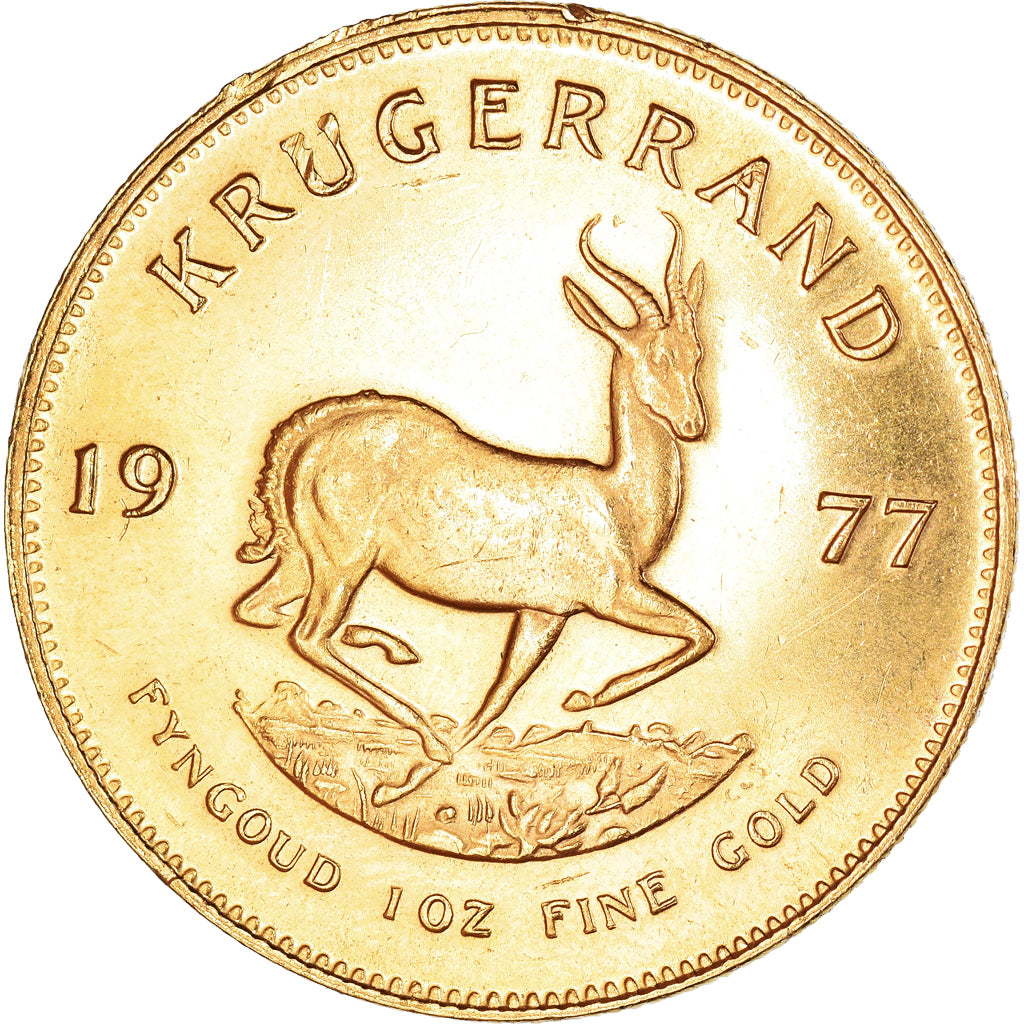 Moneda, Sudáfrica, Krugerrand, 1977, SC, Oro, KM:73