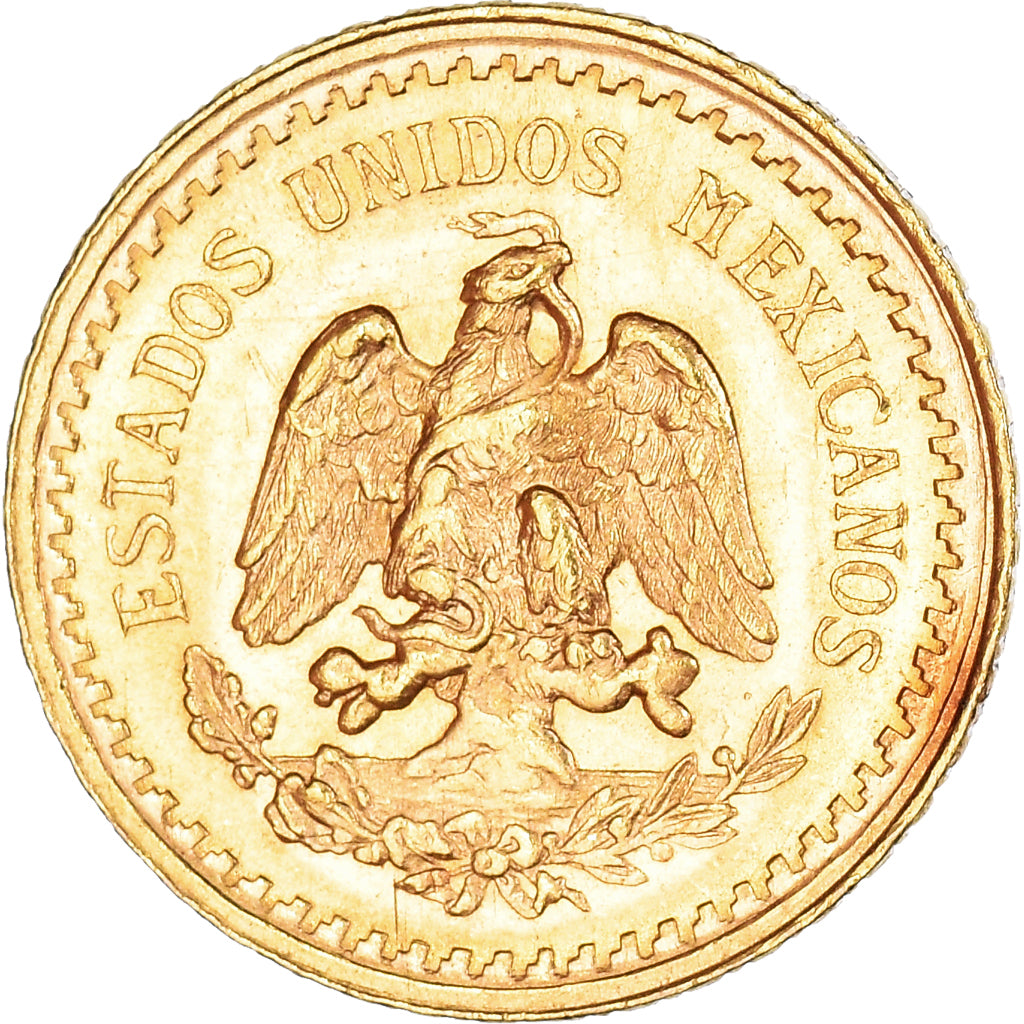 Moneda, México, 2-1/2 Pesos, 1945, Mexico City, SC, Oro, KM:463