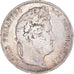 Moneda, Francia, Louis-Philippe, 5 Francs, 1833, Rouen, BC+, Plata, KM:749.2