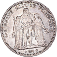Moneda, Francia, Hercule, 5 Francs, 1873, Paris, MBC+, Plata, KM:820.1