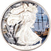 Coin, United States, Silver Eagle, Dollar, 2016, Philadelphia, Colourized