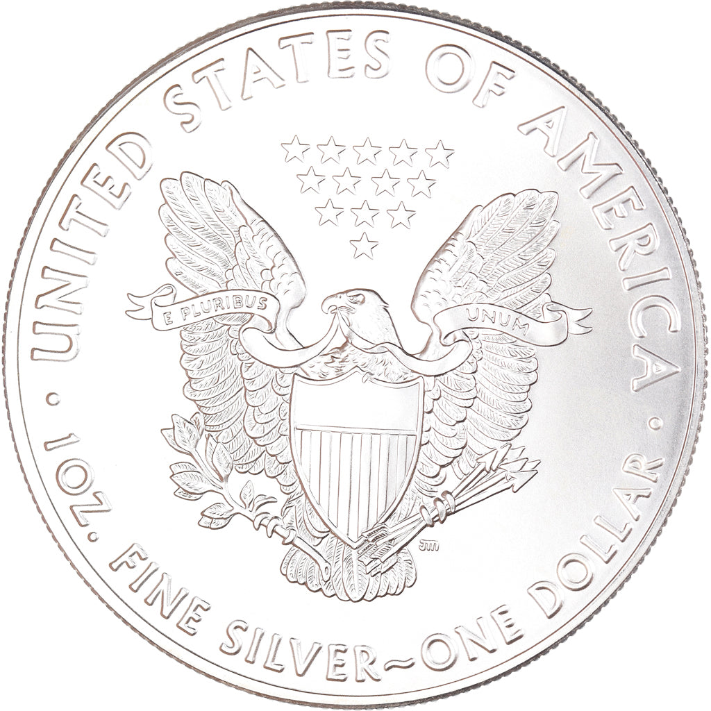 Coin, United States, Silver Eagle, Dollar, 2016, Philadelphia, Colourized