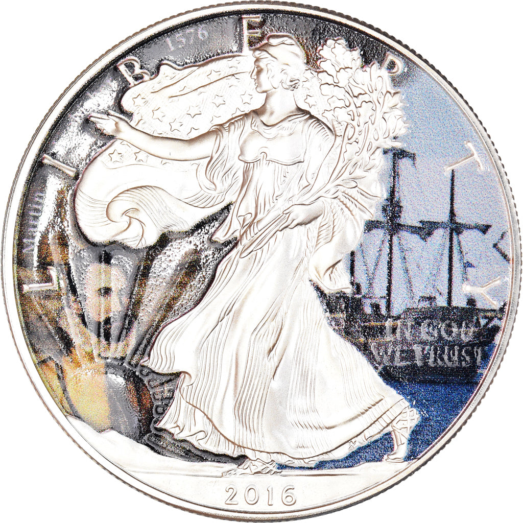 Moeda, Estados Unidos da América, Silver Eagle, Dollar, 2016, Philadelphia