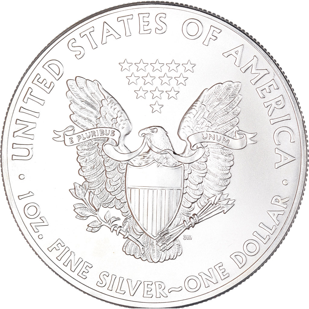 Coin, United States, Silver Eagle, Dollar, 2014, Philadelphia, Colourized