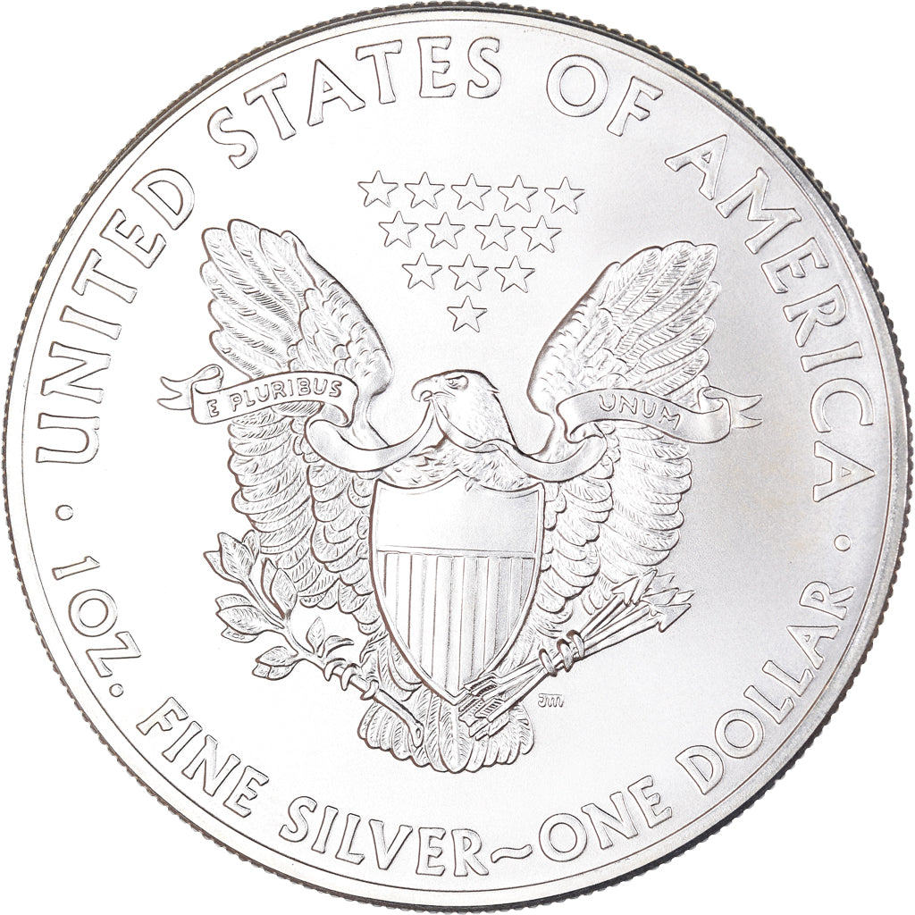 Coin, United States, Silver Eagle, Dollar, 2014, Philadelphia, Colourized