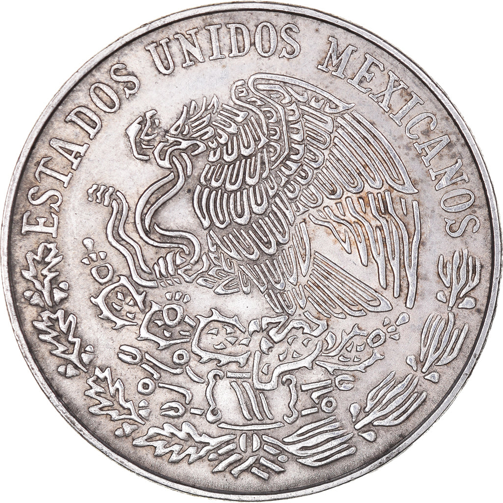 Moneda, México, 25 Pesos, 1972, Mexico City, MBC+, Plata, KM:480