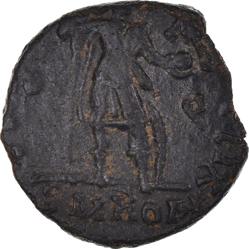 Coin, Theodosius I, Nummus, AD 394-395, Rome, Very rare, EF(40-45), Bronze