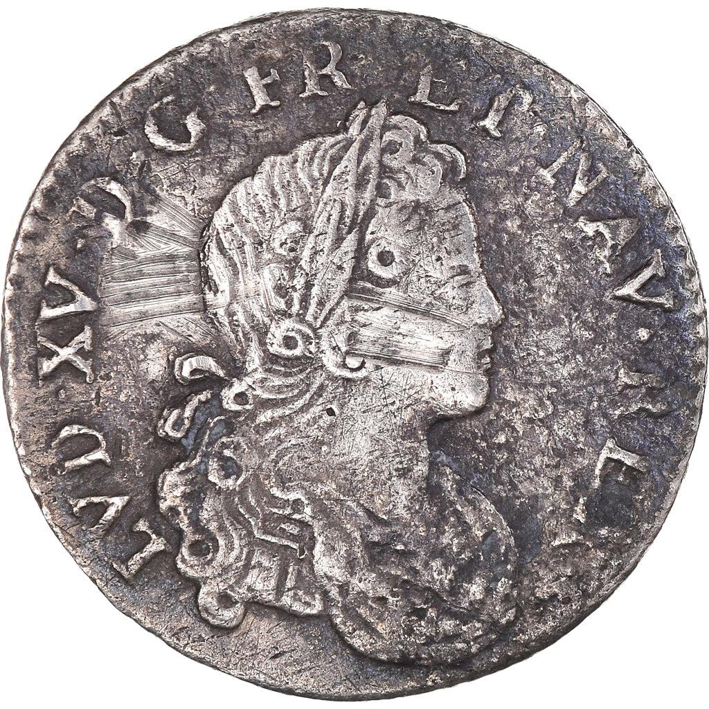Moneta, Francia, Louis XV, XX Sols, 1719, Paris, MB+, Argento, Gadoury:295