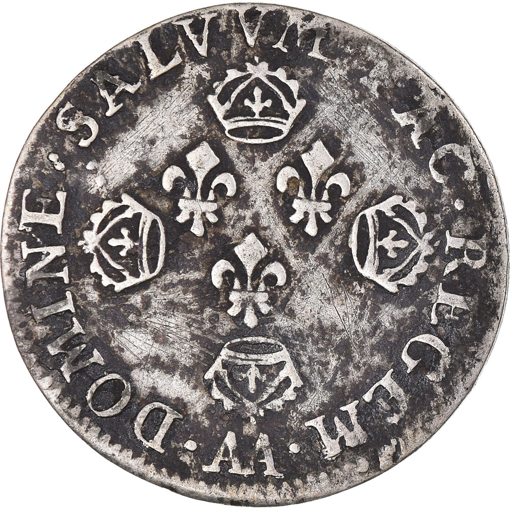 Munten, Frankrijk, Louis XIV, 10 Sols aux 4 couronnes, 1706, Metz, ZF, Zilver