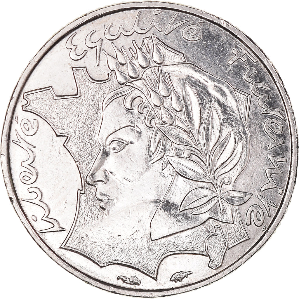Münze, Frankreich, Jimenez, 10 Francs, 1986, Paris, Medal alignment, VZ+