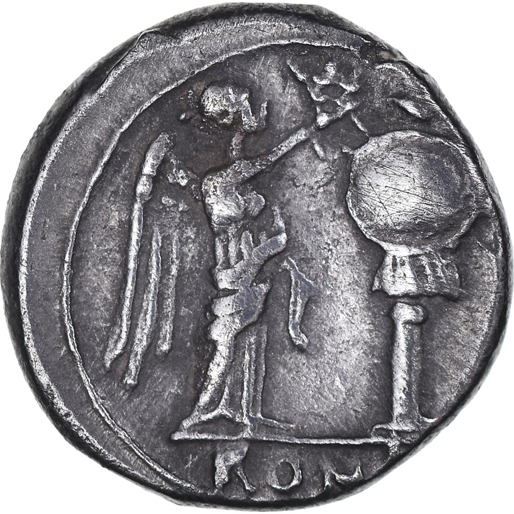 Coin, Anonymous, Victoriatus, 211-208 BC, Sicily, AU(50-53), Silver