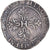 Moneta, Francja, Henri III, Franc au Col Plat, 1578, Dijon, VF(30-35), Srebro