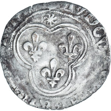 Coin, France, Louis XI, Blanc au Soleil, Bordeaux, VF(30-35), Billon
