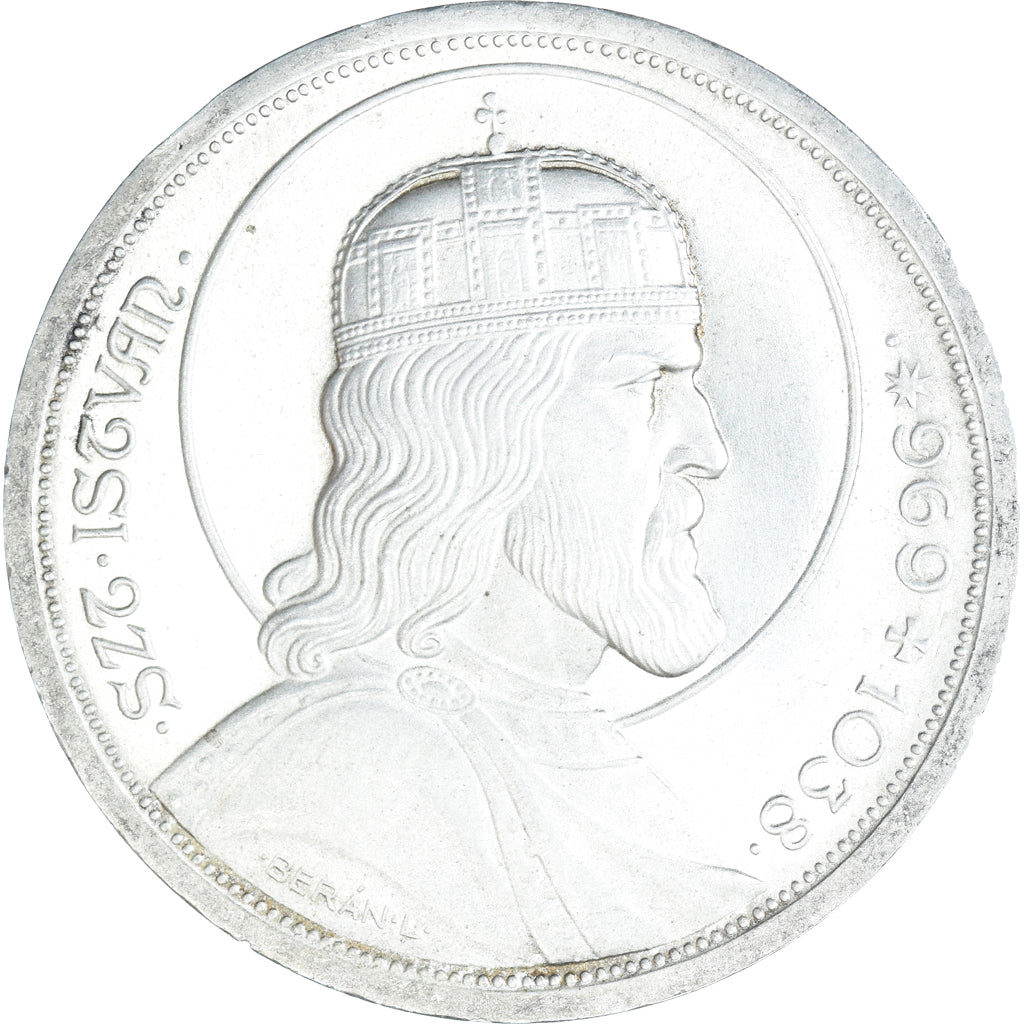 Moneta, Ungheria, 5 Pengö, 1938, SPL, Argento, KM:516