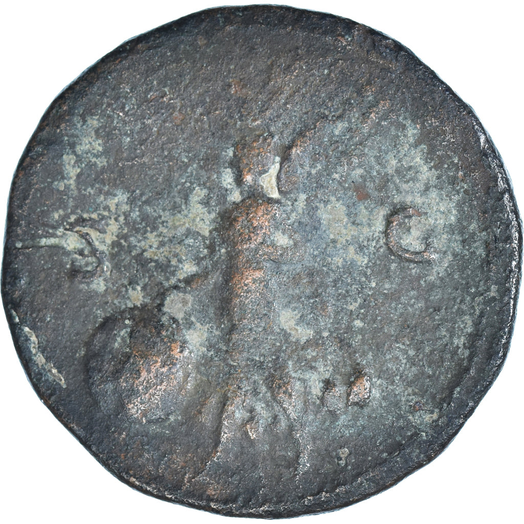 Moneta, Nero, As, 64-67, Lyon - Lugdunum, MB, Rame, RIC:543