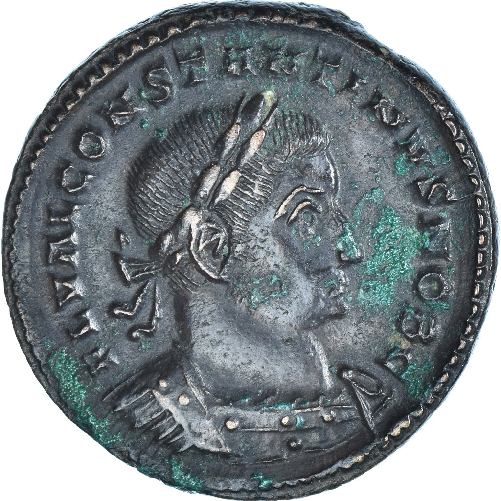 Coin, Constantine I, Follis, AD 307, Trier, AU(50-53), Bronze, RIC:725