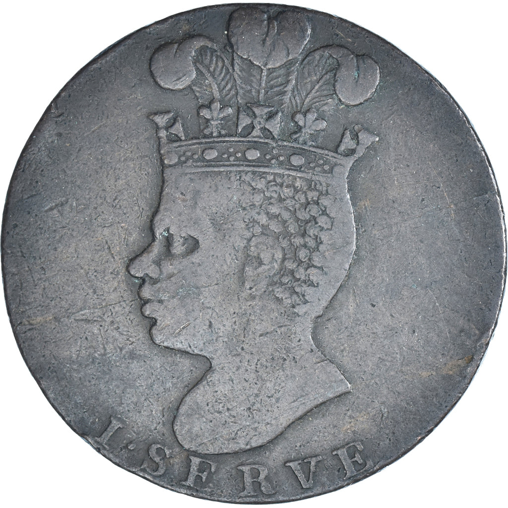 Moneta, Barbados, Penny, 1788, MB+, Rame, KM:Tn5