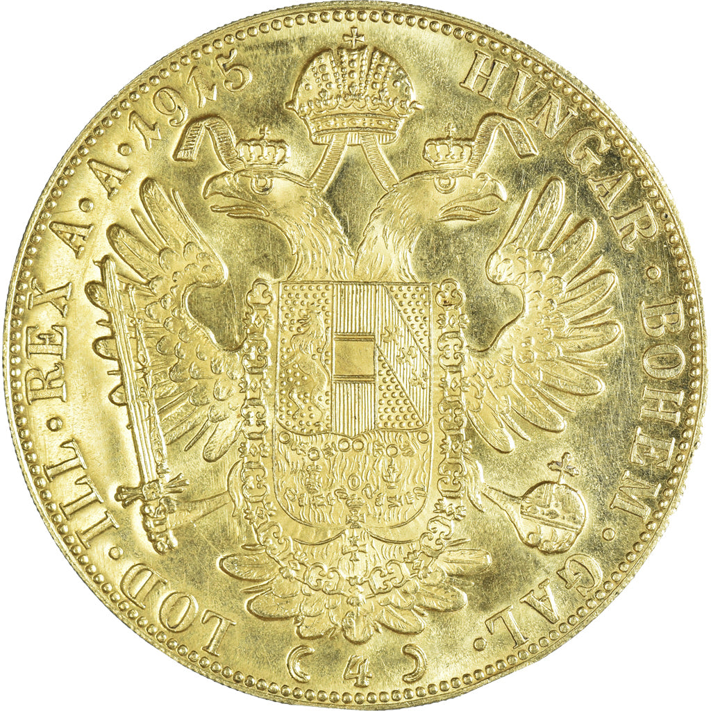 Münze, Österreich, Franz Joseph I, 4 Ducat, 1915, Vienne, Official restrike