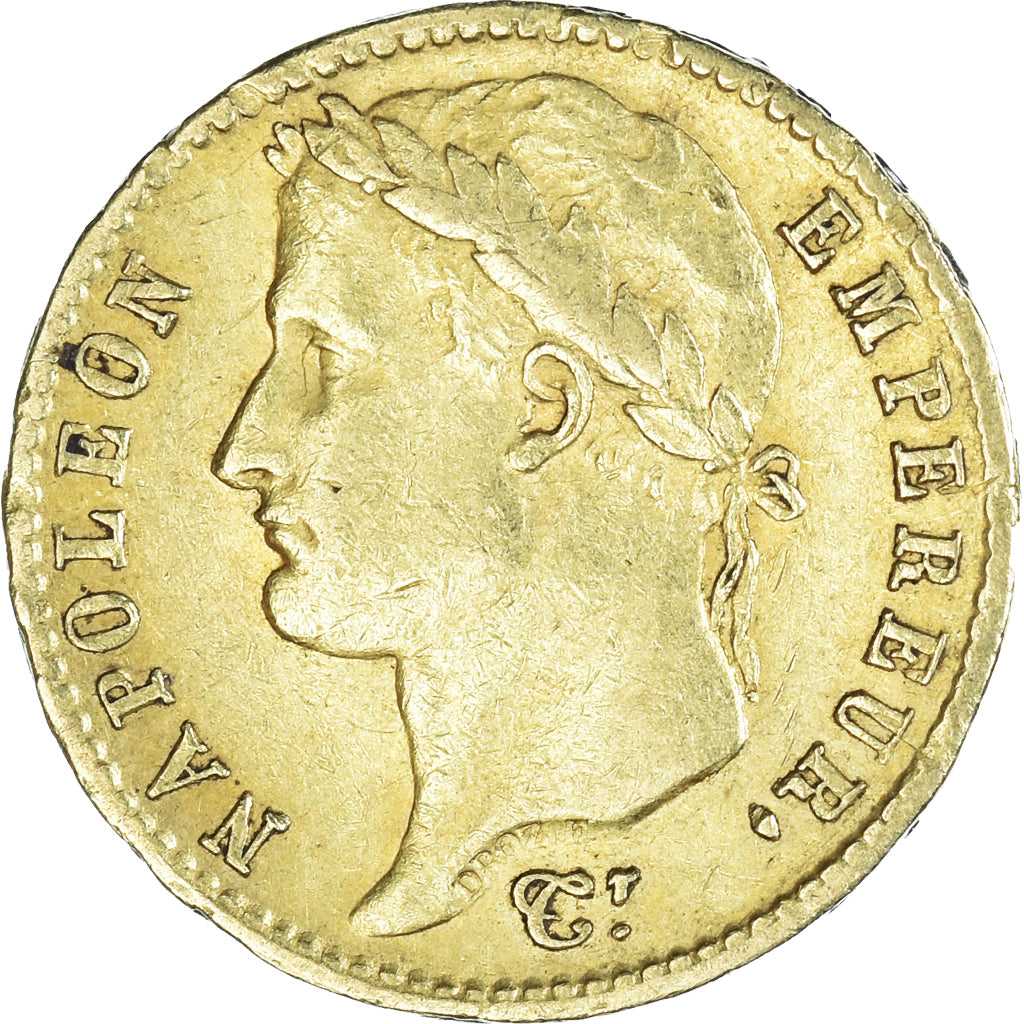 Moneda, Francia, Napoleon I, 20 Francs, 1811, Paris, MBC, Oro, KM:695.1