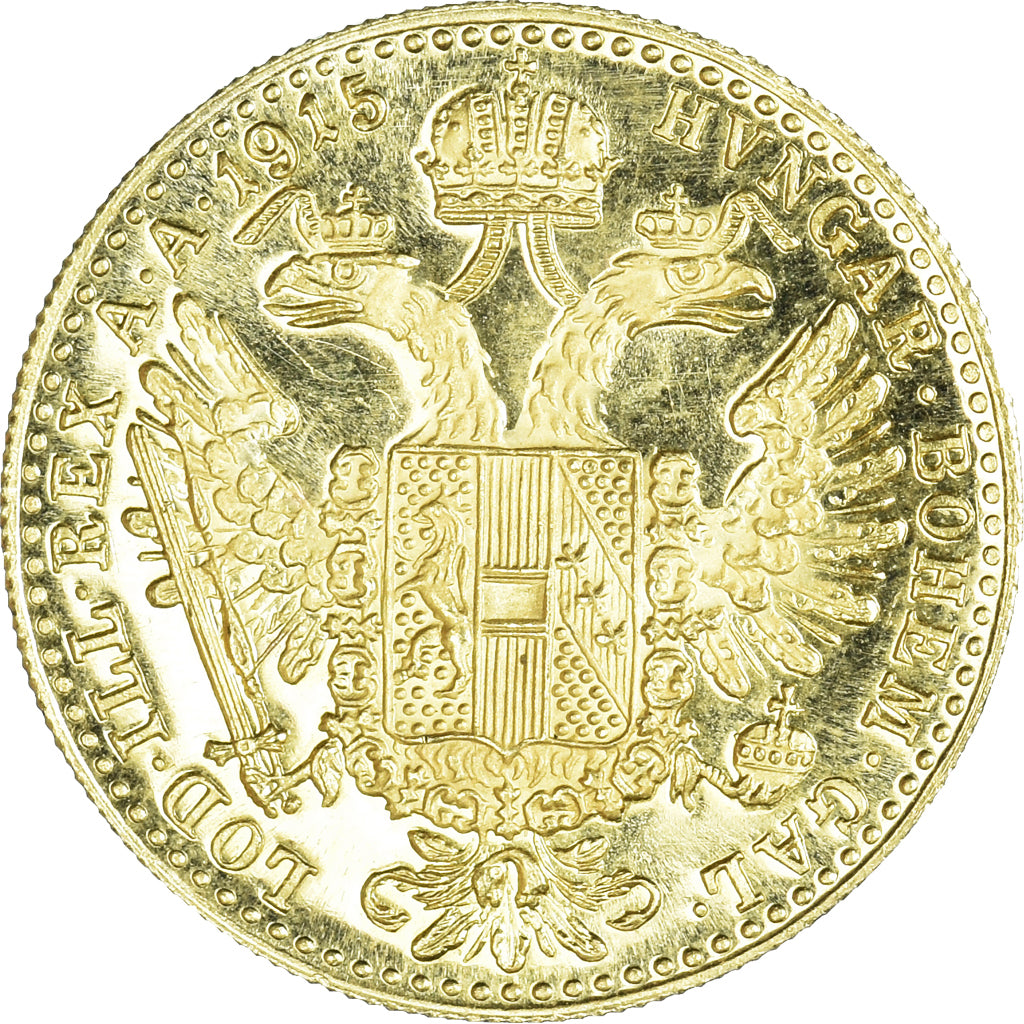 Moneta, Austria, Franz Joseph I, Ducat, 1915, Restrike, SPL, Oro, KM:2267