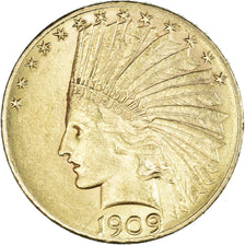 Münze, Vereinigte Staaten, Indian Head, $10, Eagle, 1909, Denver, VZ, Gold