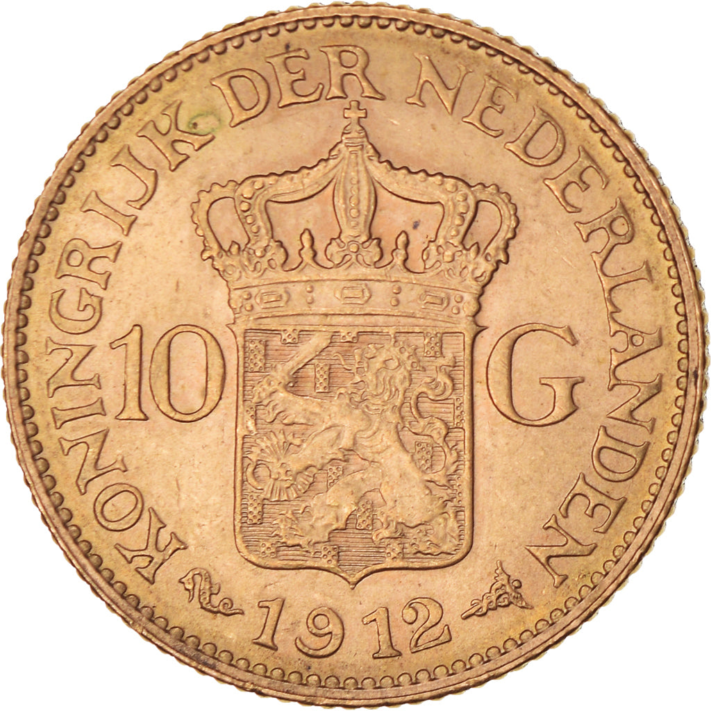 Monnaie, Pays-Bas, Wilhelmina I, 10 Gulden, 1912, SUP+, Or, KM:149