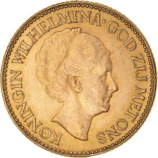 Moneta, Paesi Bassi, Wilhelmina I, 10 Gulden, 1925, Utrecht, SPL, Oro, KM:162