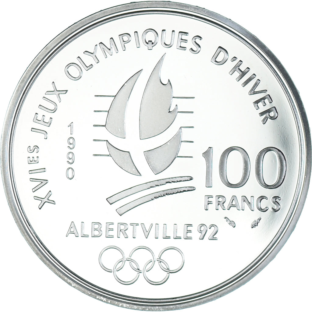 Münze, Frankreich, 100 Francs, 1990, UNZ+, Silber, KM:981, Gadoury:C9