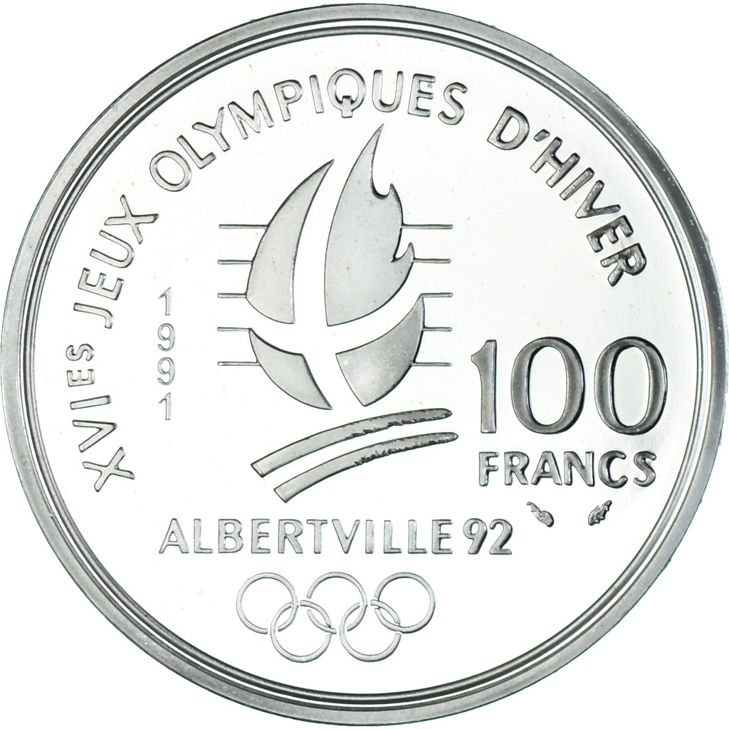 Coin, France, 100 Francs, 1991, MS(64), Silver, KM:995, Gadoury:C20