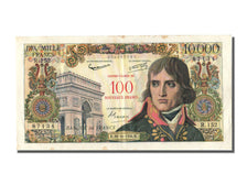 Billete, Francia, 100 Nouveaux Francs on 10,000 Francs, 1955-1959 Overprinted