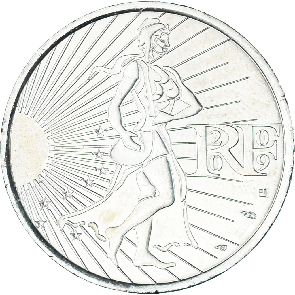France, 10 Euro, 2009, MS(63), Silver, KM:1580