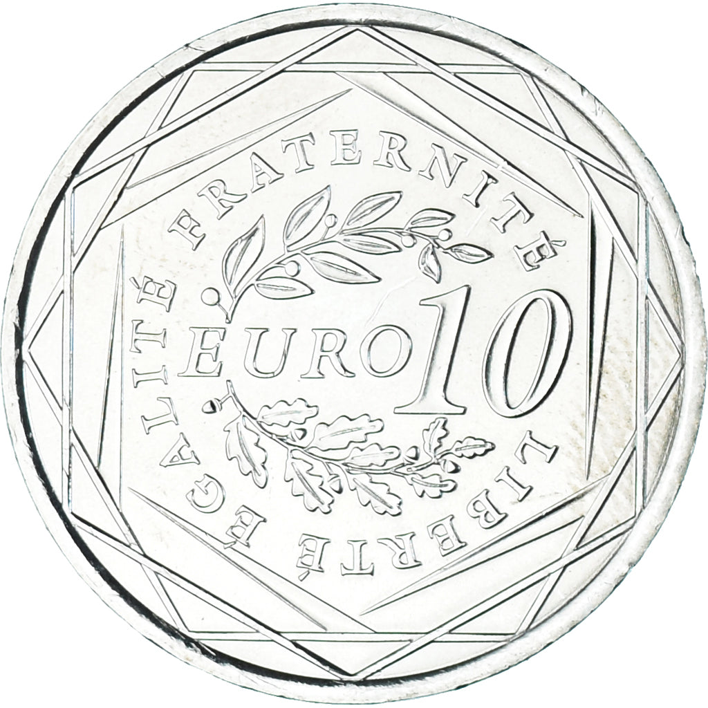 France, 10 Euro, 2009, MS(63), Silver, KM:1580