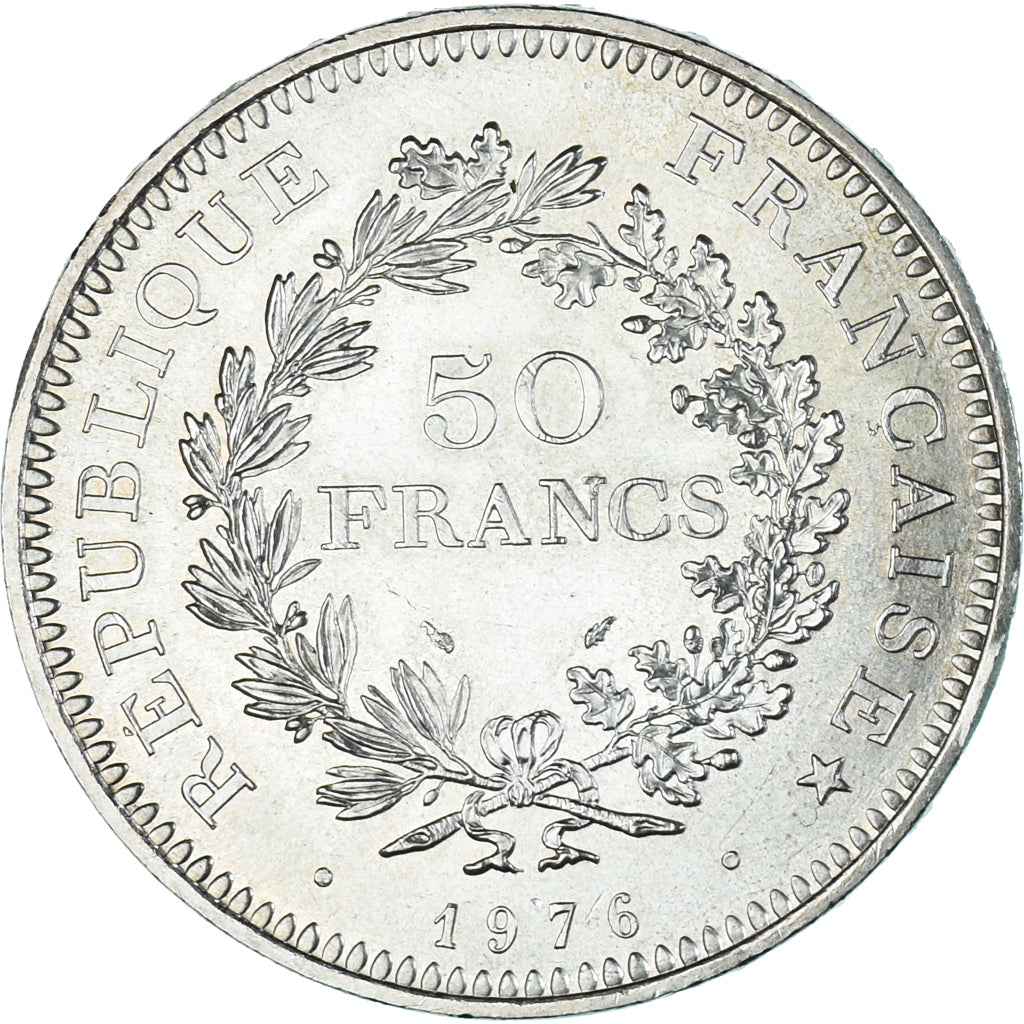 Monnaie, France, Hercule, 50 Francs, 1976, Paris, SUP, Argent, Gadoury:882