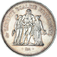 Coin, France, Hercule, 50 Francs, 1974, Paris, AU(55-58), Silver, KM:941.1
