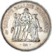 Coin, France, Hercule, 50 Francs, 1974, Paris, AU(55-58), Silver, KM:941.1