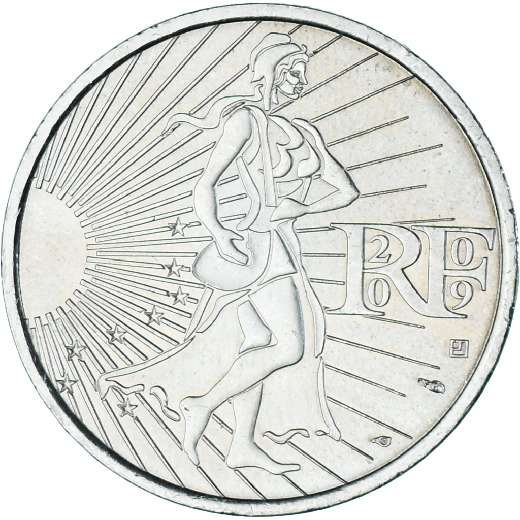 France, 10 Euro, 2009, Semeuse, SUP, Argent, KM:1580