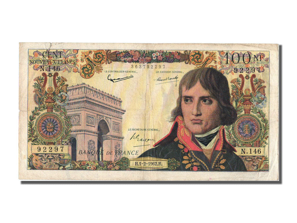 France, 100 Nouveaux Francs, 100 NF 1959-1964 ''Bonaparte'', 1962, KM #144a,...