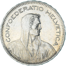 Coin, Switzerland, 5 Francs, 1996, Bern, MS(60-62), Copper-nickel, KM:40a.4