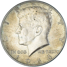 Coin, United States, Kennedy Half Dollar, Half Dollar, 1964, U.S. Mint