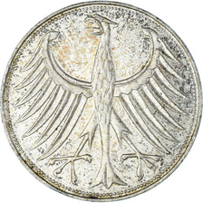 Moneta, GERMANIA - REPUBBLICA FEDERALE, 5 Mark, 1966, Munich, BB+, Argento
