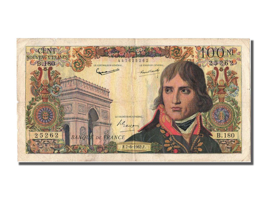 Francia, 100 Nouveaux Francs, 100 NF 1959-1964 ''Bonaparte'', 1962, KM:144a,...