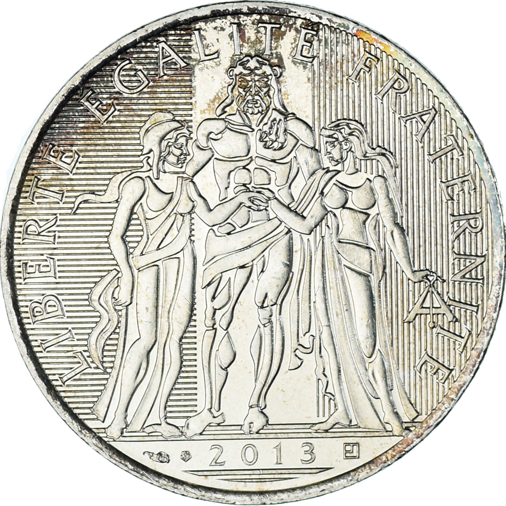 Francia, 10 Euro, 2012, Paris, Hercule, EBC, Plata, KM:2073