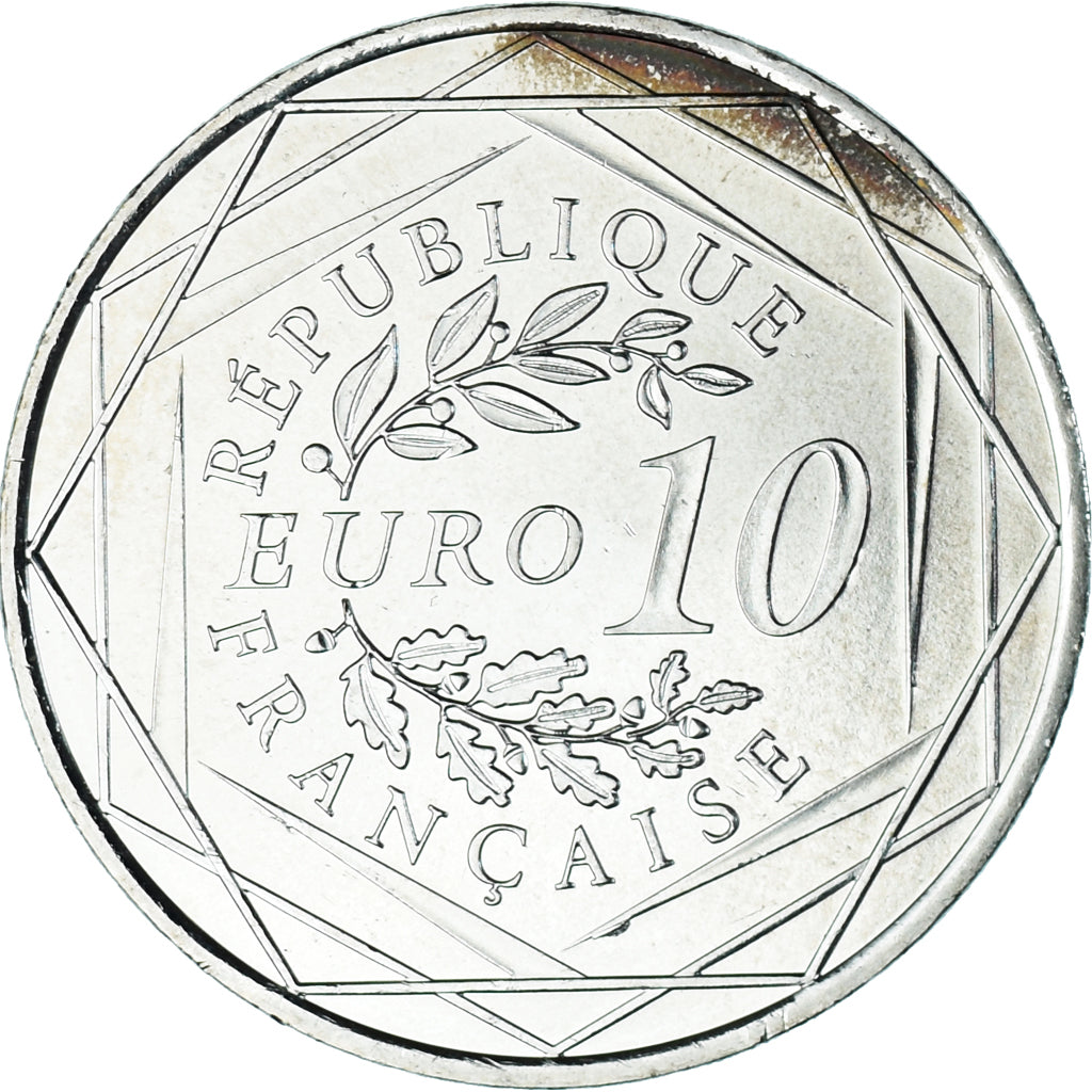 Francia, 10 Euro, 2012, Paris, Hercule, EBC, Plata, KM:2073