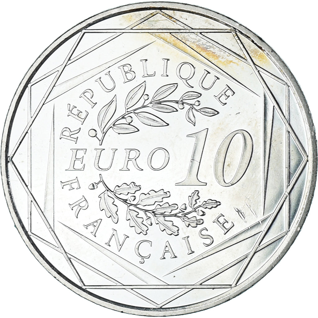 France, 10 Euro, 2012, Paris, Hercule, AU(55-58), Silver, KM:2073