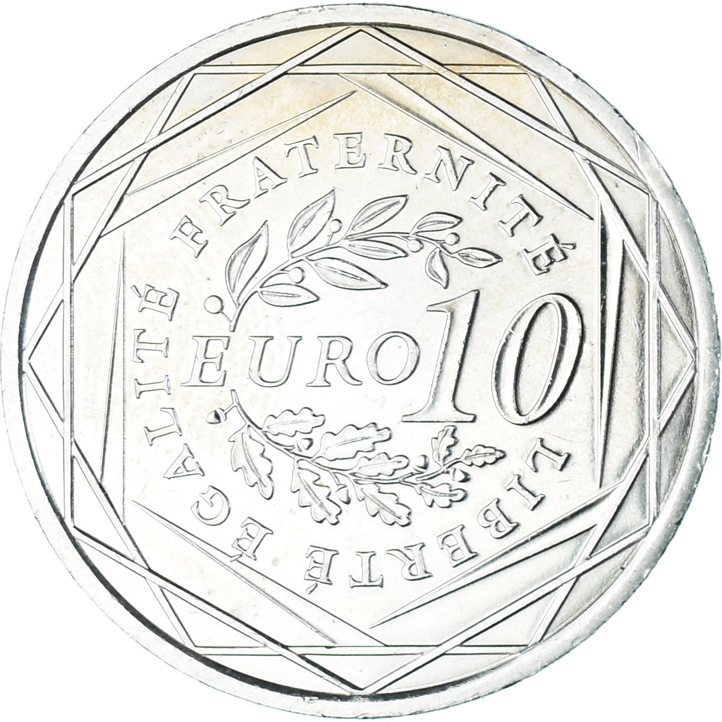 France, 10 Euro, 2009, Monnaie de Paris, Semeuse, MS(60-62), Silver, KM:1580
