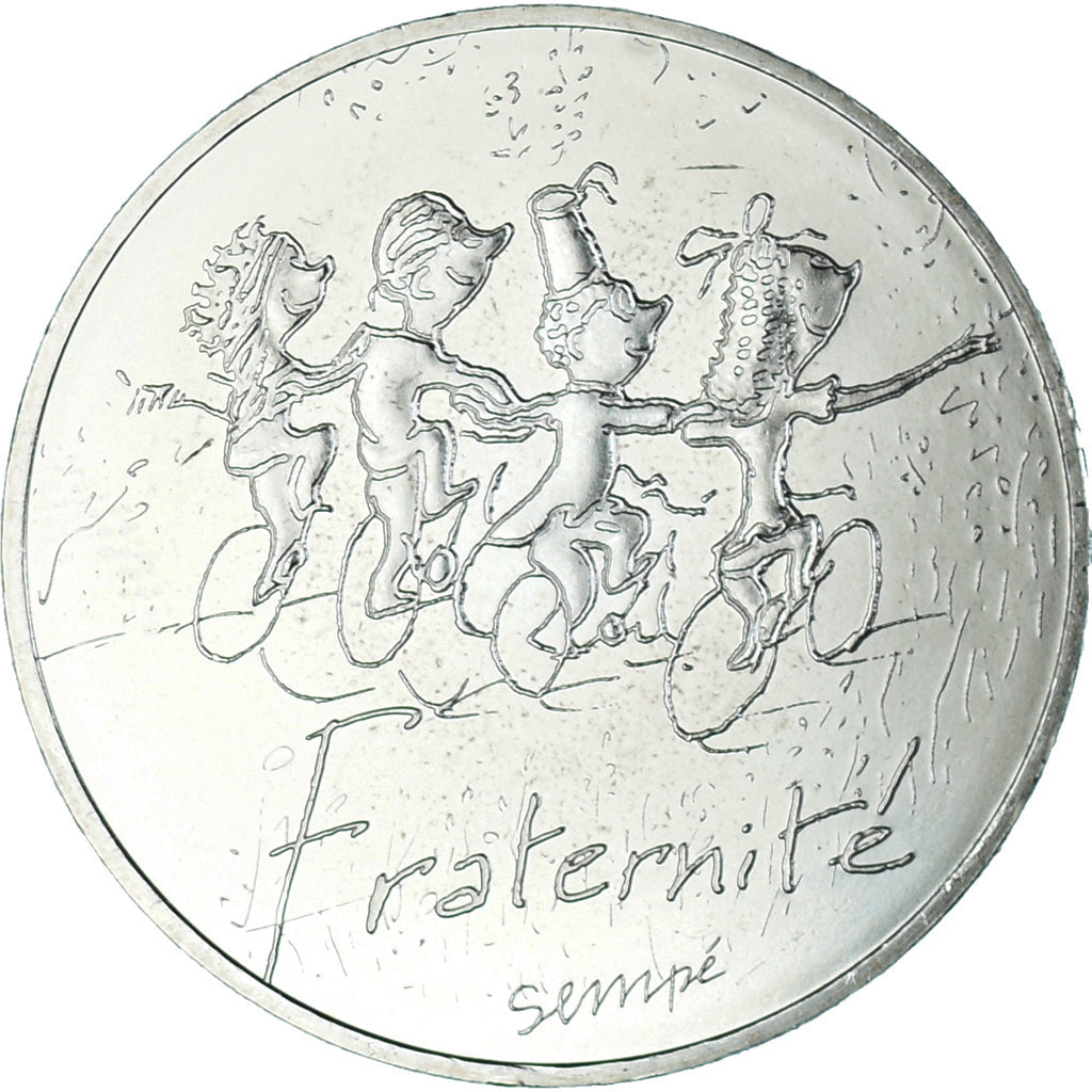 France, 10 Euro, 2014, Monnaie de Paris, Sempé Fraternité Printemps, SPL+