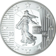 France, 1-1/2 Euro, 2005, Paris, BE, MS(65-70), Silver, KM:1436