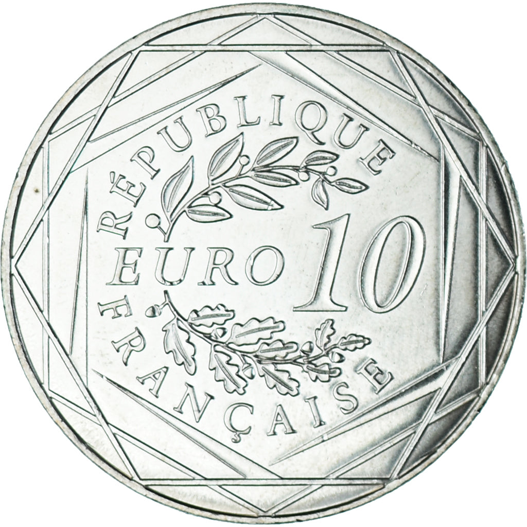 France, 10 Euro, Centenaire du décès d'Auguste Rodin, SPL+, Argent