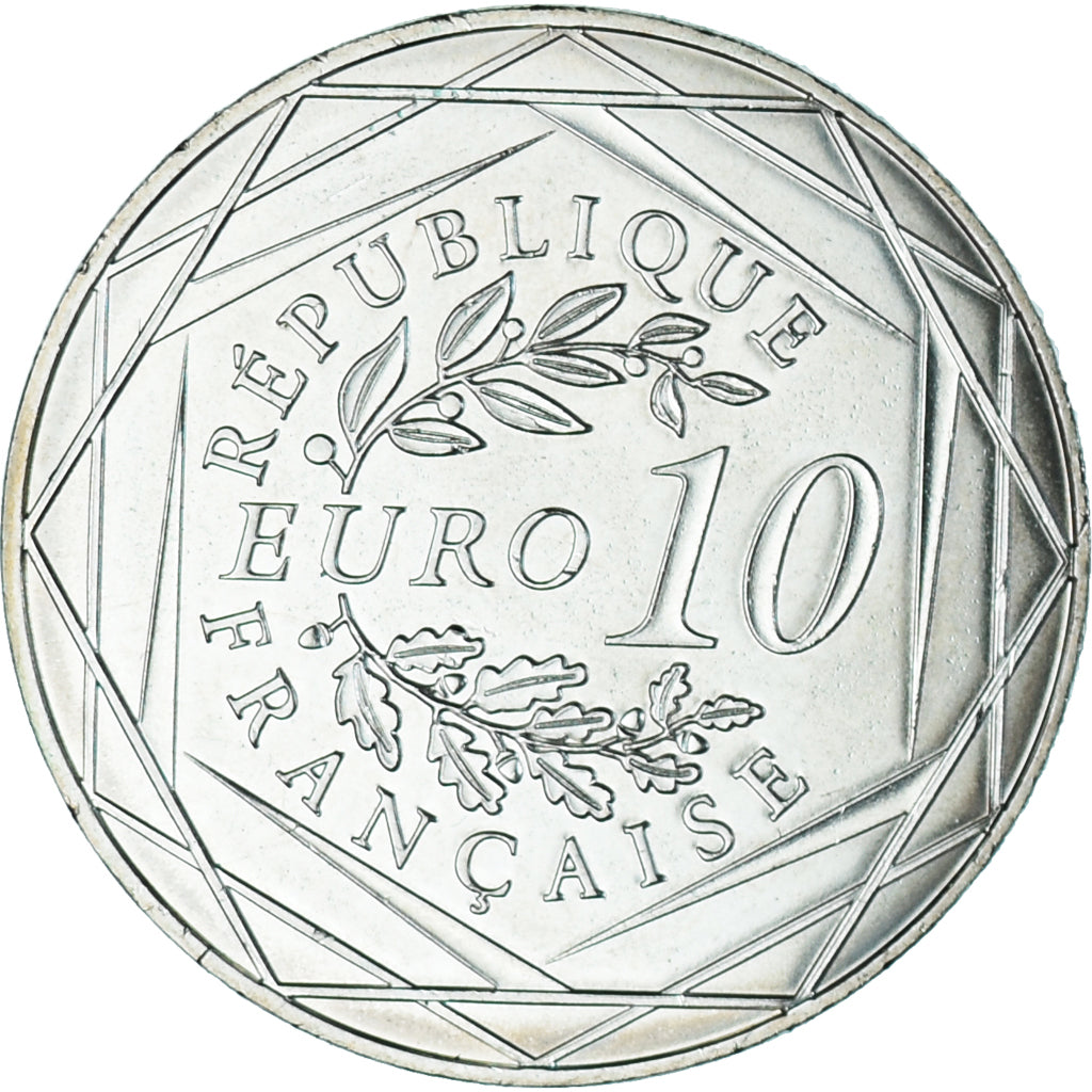 Francia, 10 Euro, 2016, Football, SC+, Plata