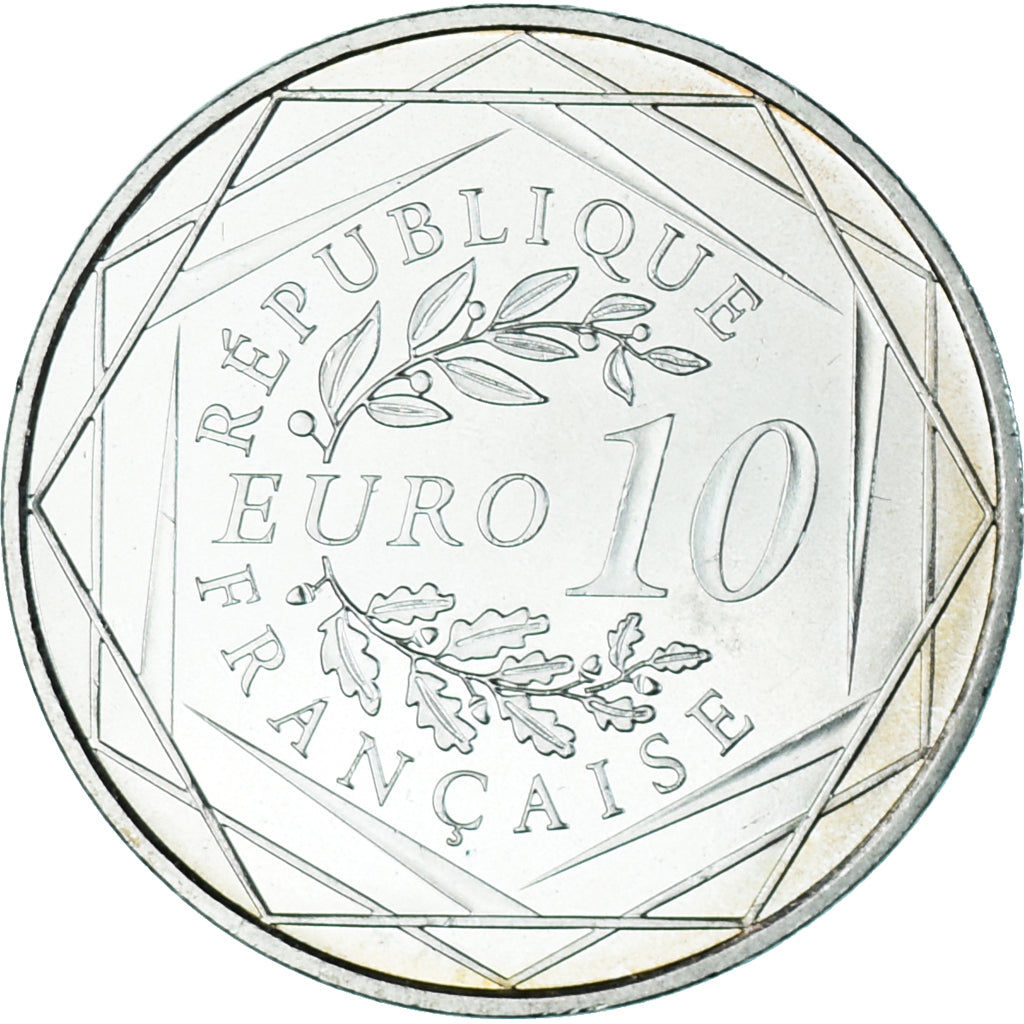 Francia, 10 Euro, 2012, Hercule, SC+, Plata